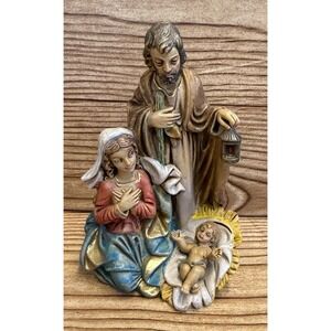 Depose Italy Jesus Mary Joseph Christmas Decor Figurine Vintage Figure Nativity